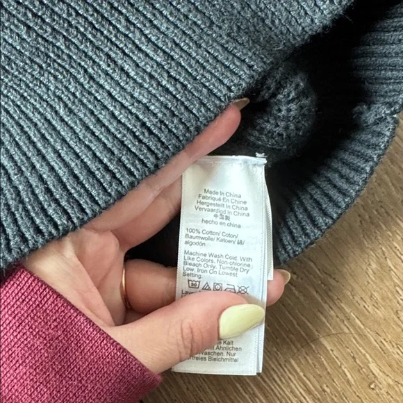 J. Crew Black Cardigan with Cream Contrast Trim - Picture 5 of 6